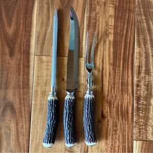 ✔️ Vintage Debonair Carving Set of 3 Pieces
